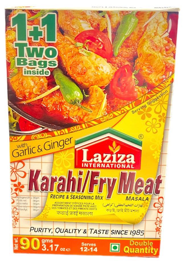 Laziza Karahi/Fry Meat Masala 90g ā Authentic Pakistani Spice Mix