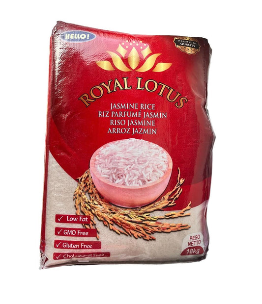 Royal Lotus Rice 18kg – Premium Quality Long Grain Rice for Everyday Cooking