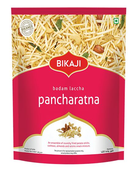 Bikaji Badam Laccha Pancharatna 150g – Premium Dry Fruit &amp; Namkeen Mix