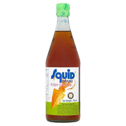 Squid Brand Fish Sauce 725ml (Case of 12) – Authentic Thai Seasoning