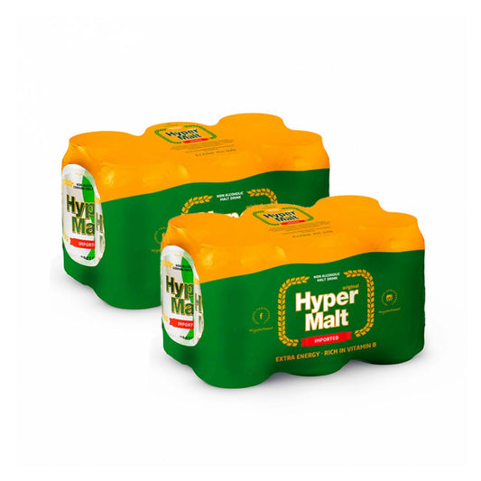 Hyper Malt Non-Alcoholic Malt Drink 330ml (Pack of 12) – Rich &amp; Energizing